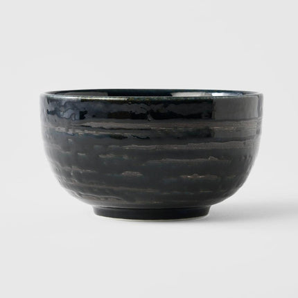 Bowl U Shape 13cm Copper Swirl Glaze.