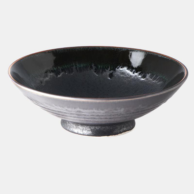 Ramen Bowl 24cm Matt Black Glaze.