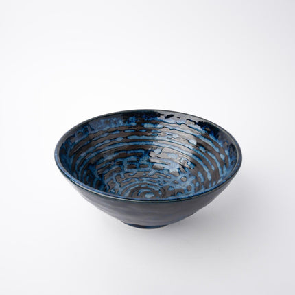Bowl 15cm Copper Swirl Glaze.