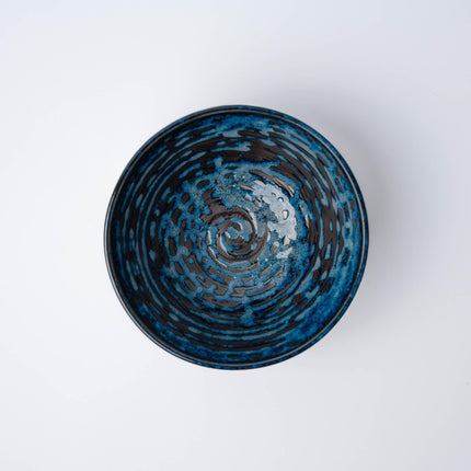 Bowl 15cm Copper Swirl Glaze.
