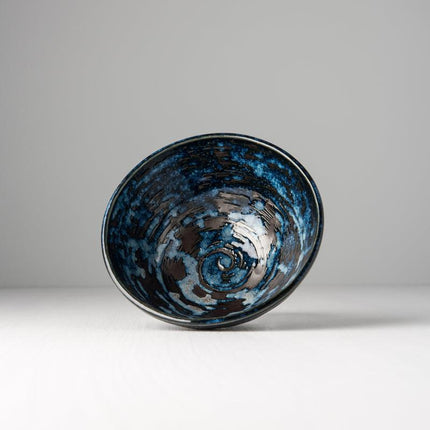 Bowl 15cm Copper Swirl Glaze.
