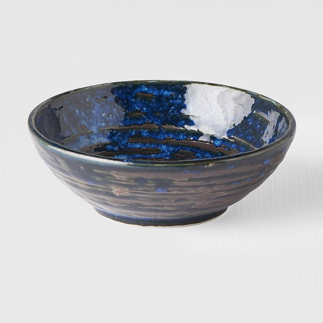 Tapas Bowl 13cm Copper Swirl Glaze.