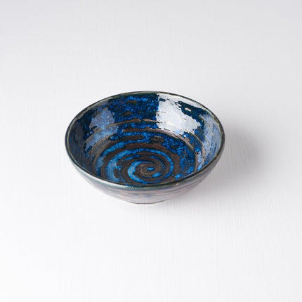 Tapas Bowl 13cm Copper Swirl Glaze.