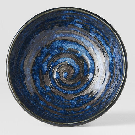 Tapas Bowl 13cm Copper Swirl Glaze.