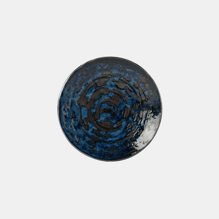 Saucer 13cm Copper Swirl Glaze.