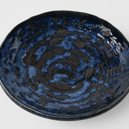Saucer 13cm Copper Swirl Glaze.