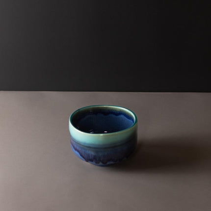 Matcha Tea Bowl 11.5cm Turquoise Drip.