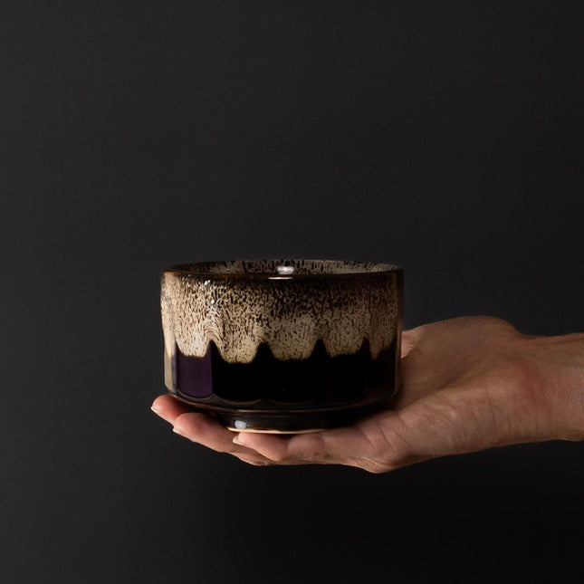 Matcha Tea Bowl 11cm Mocha Brown.