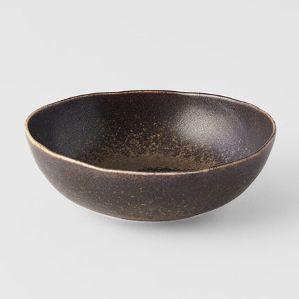 Bowl Oval 14cm 200ml Mocha Glaze.