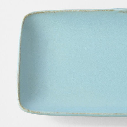 Sashimi Plate 29cm Soda Blue Glaze.