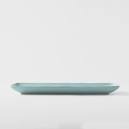 Sashimi Plate 29cm Soda Blue Glaze.