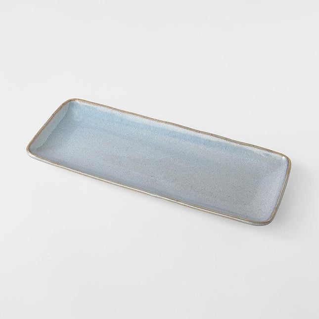 Sashimi Plate 29cm Steel Grey Glaze.
