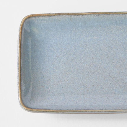 Sashimi Plate 29cm Steel Grey Glaze.