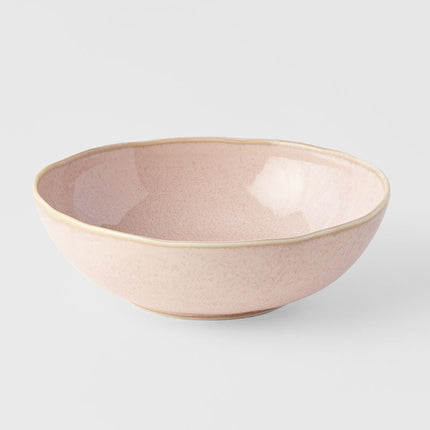 Bowl Oval 14cm Sakura Pink Glaze.