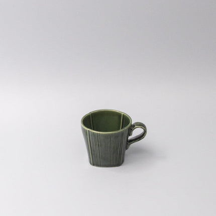 Mug 180ml Reeded Oribe Glaze.
