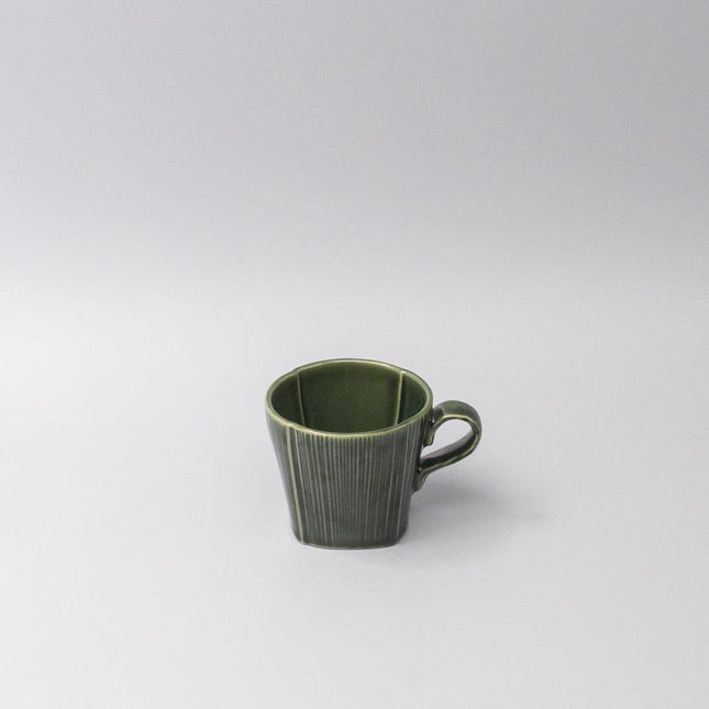 Mug 180ml Reeded Oribe Glaze.
