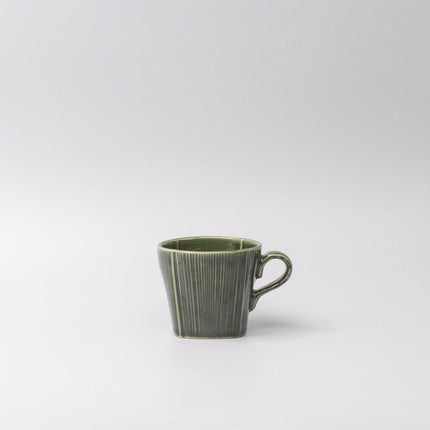 Mug 180ml Reeded Oribe Glaze.