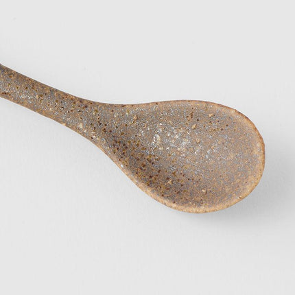 Spoon Small Bisque Indigo Basketweave.