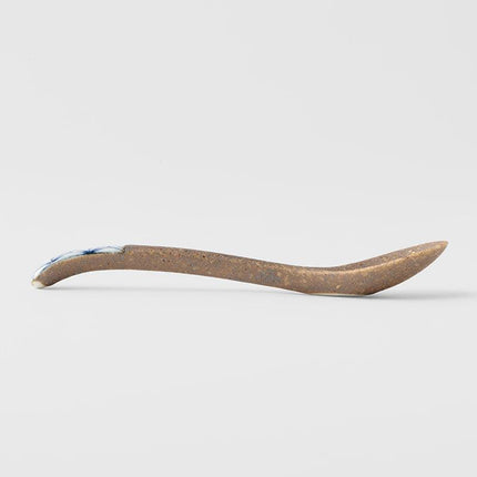 Spoon Small Bisque Indigo Asanoha.