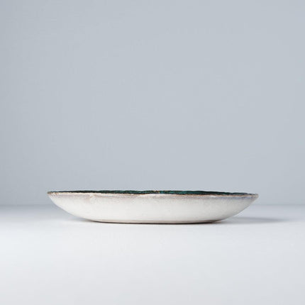 Plate Oval 24x20cm Sky Blue Glaze.