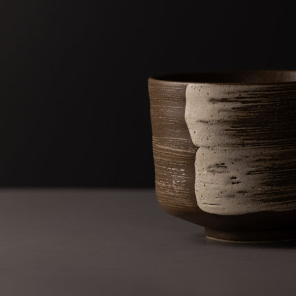 Matcha Tea Bowl 10cm Swept Earth.