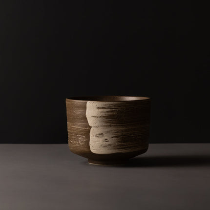 Matcha Tea Bowl 10cm Swept Earth.
