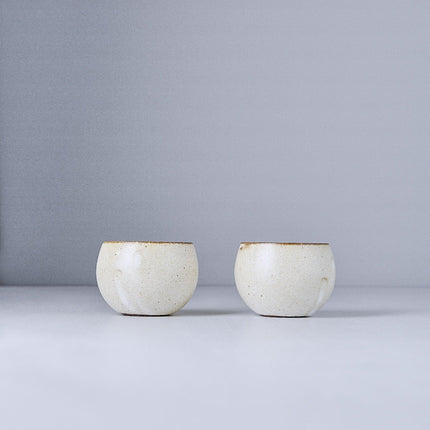 Cup Round 180ml Oatmeal Glaze.