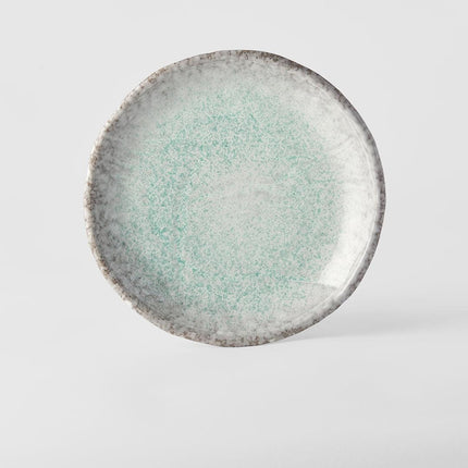 Serving Plate 27cm Aqua Splash Glaze.