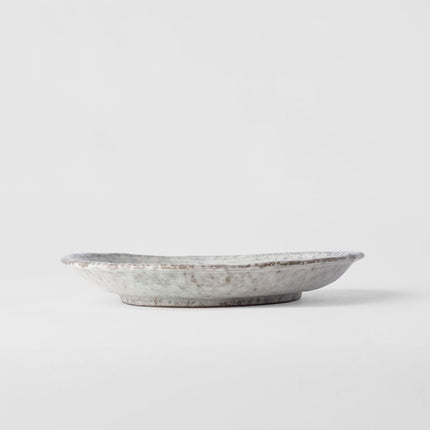 Serving Plate 27cm Aqua Splash Glaze.