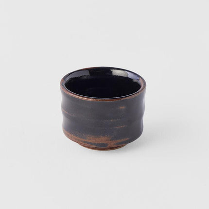 Sake Cup Ochoko 40ml Tenmokku Black Glaze.