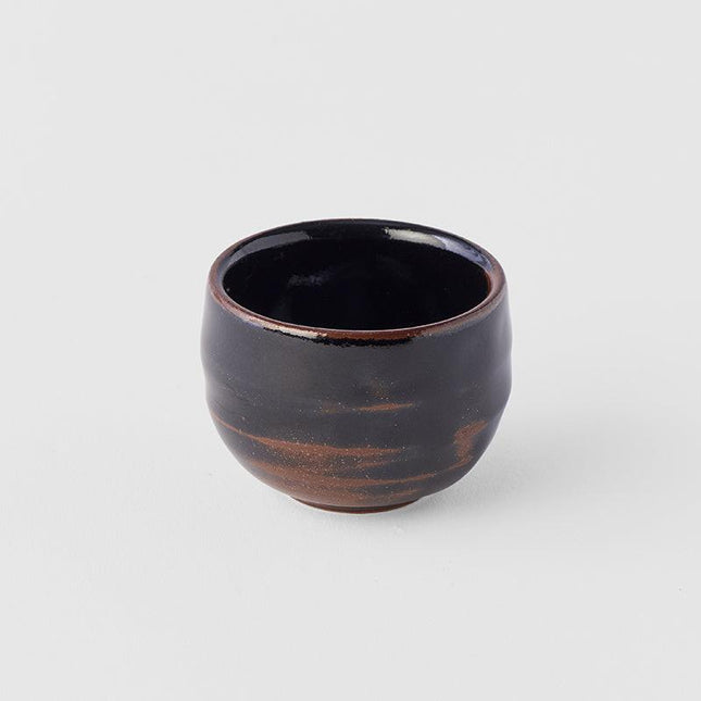 Sake Cup Ochoko 40ml Tenmokku Black Glaze.