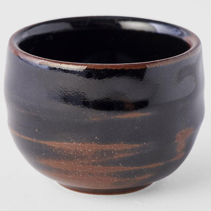 Sake Cup Ochoko 40ml Tenmokku Black Glaze.