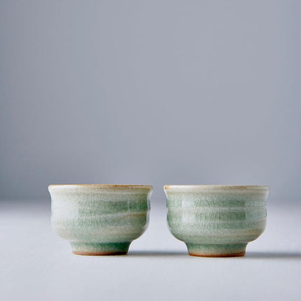 Sake Cup 35ml Celadon Glaze.