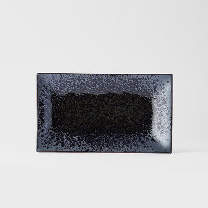Platter Rectangular 33cm Black Pearl Glaze.