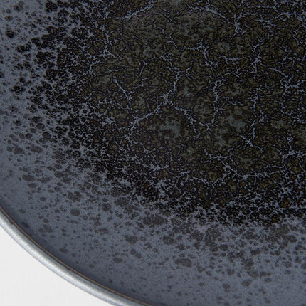 Dinner Plate 25cm Black Pearl Glaze.