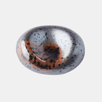 Chopstick Rest Pebble Matt Black Glaze.