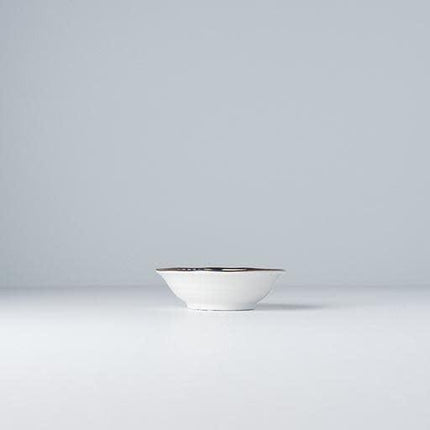Sauce Dish 11cm Indigo Ikat Triangle Design.