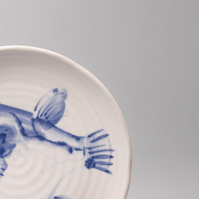 Serving Platter 29cm Fugu Design.