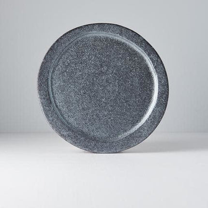 Plate Organic 25.5cm Craft Black Glaze.