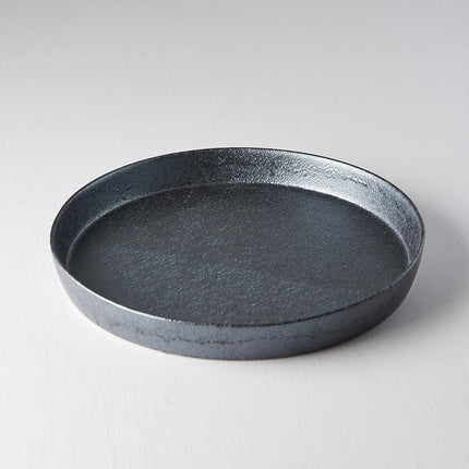 Plate High Rim 25cm Craft Black Design.