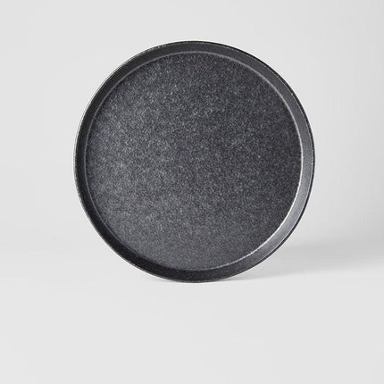 Plate High Rim 25cm Craft Black Design.