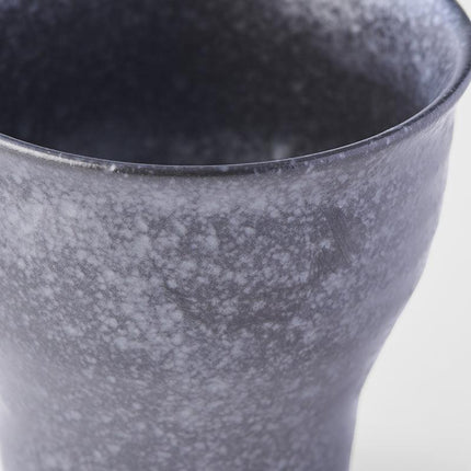 Cup Fluted 7cm Craft Black.
