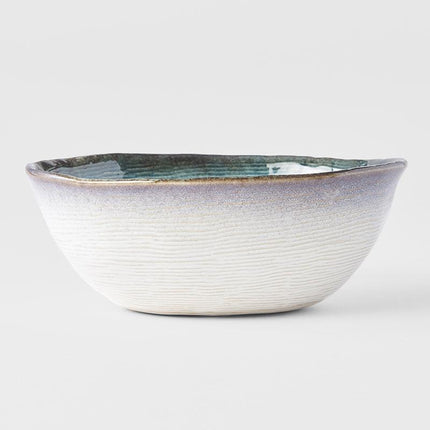 Bowl Oval 17cm Sky Blue Glaze.