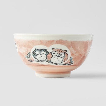 Bowl Kids 16cm Owl Peach Design.