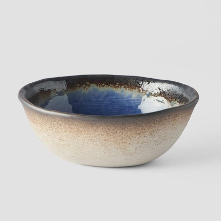 Bowl Oval 17x13cm Cobalt Blue Glaze.