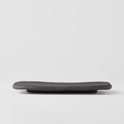 Plate Rectangular 22x13cm Stone Slab Design.