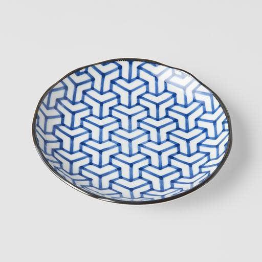 Tapas Plate 16.5cm Herringbone Design.
