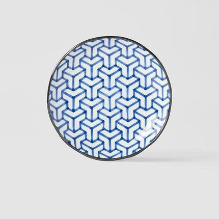 Tapas Plate 16.5cm Herringbone Design.