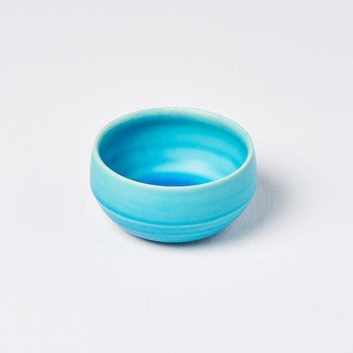 Tea Cup 100ml Dry Turquoise Glaze.
