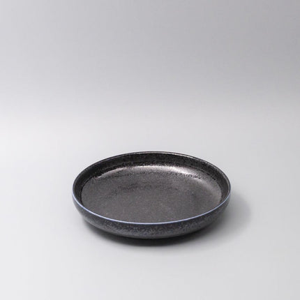 Plate High Rim 22cm Midnight Pearl Glaze.